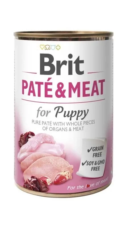 Brit Pate&Meat  PUPPY  400 g з куркою та індичкою