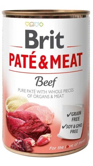 Brit Paté & Meat Dog k 400 g з яловичиною