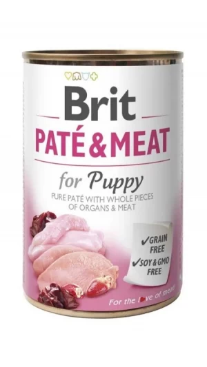 Brit Pate&Meat  PUPPY  400 g з куркою та індичкою