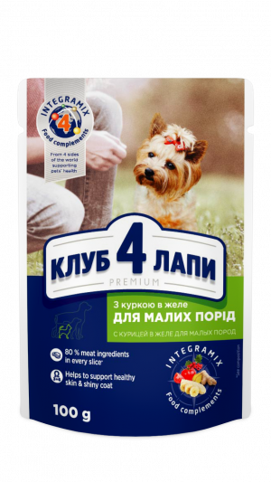 CAP Premium вологий корм для собак з куркою  0,1 кг
