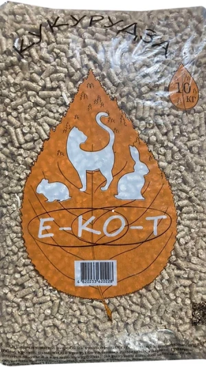 Е-КО-Т КУКРУДЗА 10кг гігієнічний наповнювач