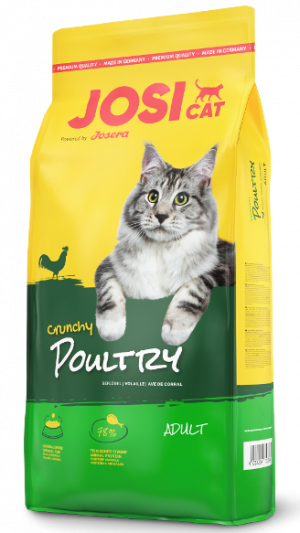 JosiCat Crunchy Poultry (10),  сухий ком для котів.
