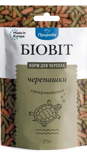Корм Біовіт Черепашки, гранульований 25 Г