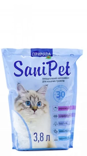 Наповнювач селікагель SANI PET середній 3,8 л