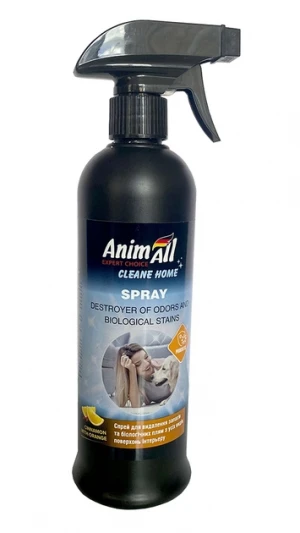 Спрей-винищувач запахів та біологічних плям, кориця з апельсином, 500мл АнімАлл.